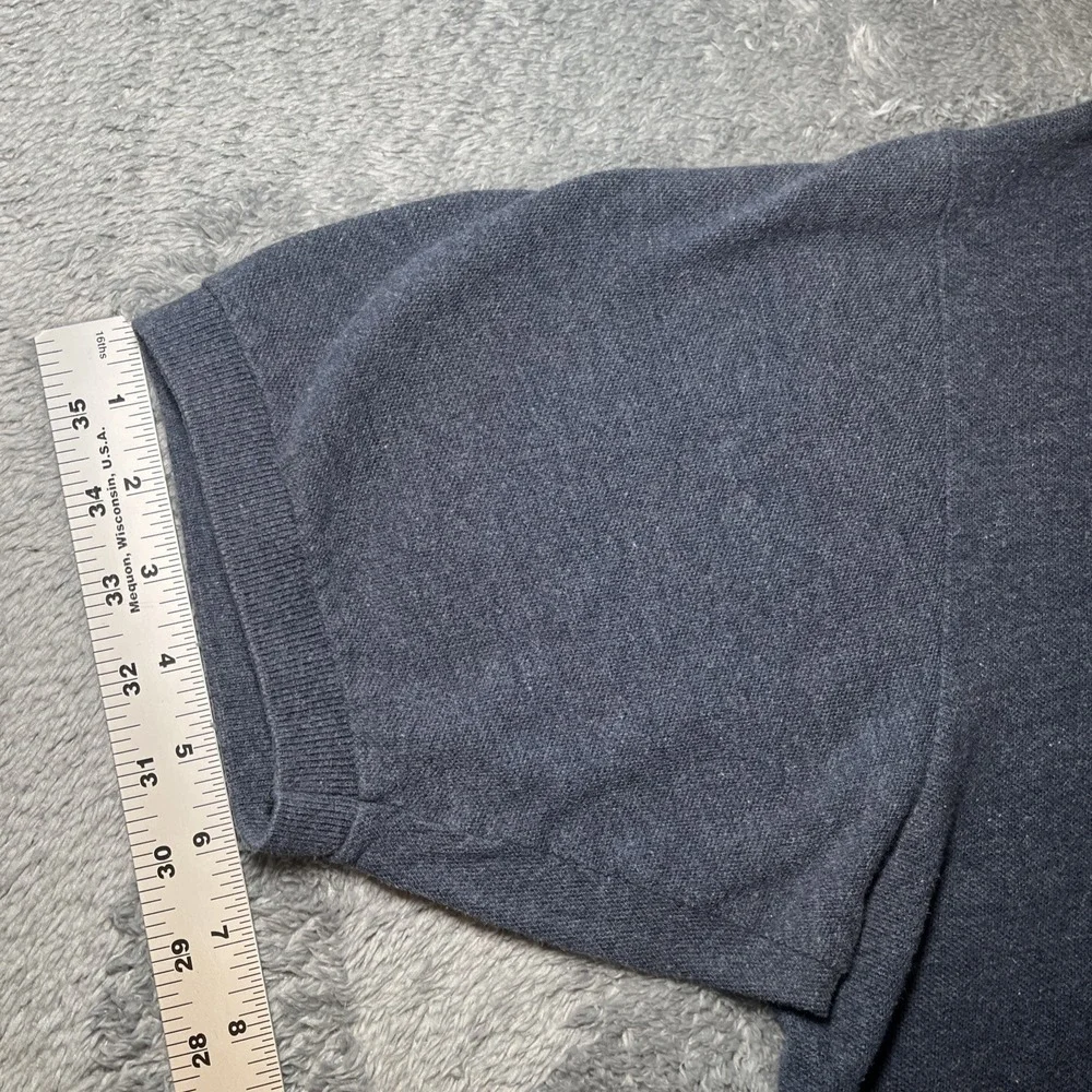 VTG Polo By Ralph Lauren Men's SZ XL Navy/Grey Short Sleeve Shirt Red Pony